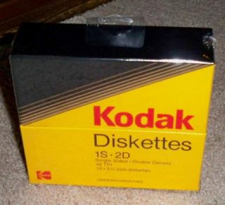 Kodak Diskettes 1S 2D 5 1 4 Diskettes 10 Pack SEALED 5 25 Diskettes