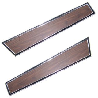 71 73 Mustang Dlx Door Panel Woodgrain Trim Panels PR