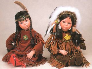 Little Hawk 20 Native American Indian Porcelain Doll