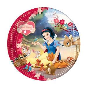 Snow White Disney Party 10 x Paper Plates Free Post