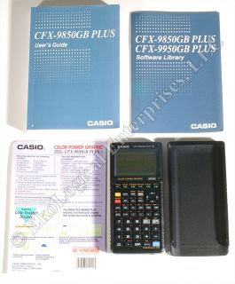 Casio CFX 9850GB Plus L Color Graphic Calculator Mint