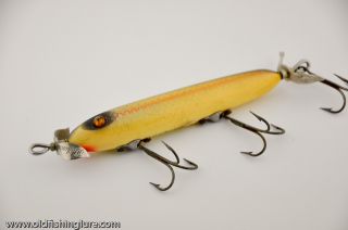 heddon dowagiac torpedo wooden lure glass eyes please be sure to view