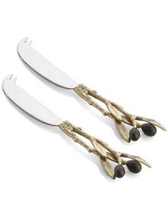 Michael Aram Olive Branch Gold Cheese Knife Set $72