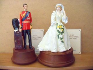  Doulton Figurine Prince Charles Princess Diana Wedding Le 1500