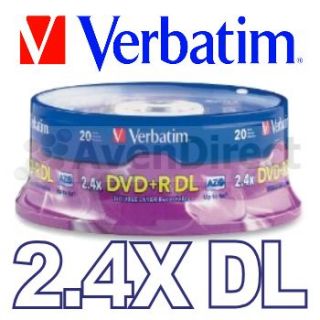  AZO Silver Logo 8 5GB Double Layer DVD R DL USPS Priority Mail