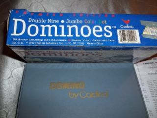 Cardinal Dominoes Double Nine Jumbo Color Dot Premier Edition Vinyl