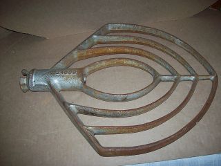 LARGE CAST IRON COMMERCIAL PIZZA DOUGH MIXER BEATER PADDLE HOBART