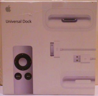 Apple Universal Dock Docking Station with Remote Control w Adapters