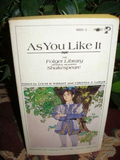 As You Like It by Louis B Wright and Virginia A Lamar Vintage Book
