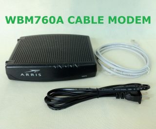 WBM760A Arris Touchstone Docsis 3 0 Cable Modem WBM 760A Cable Modem