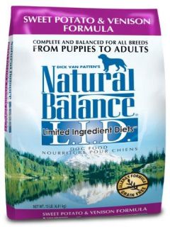 Natural Balance Sweet Potato and Venison Formula Dog Food, 15 Pound