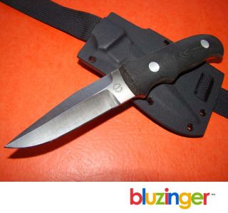 Dozier New York Special Fixed Blade Knife w D2 Steel Micarta Kydex