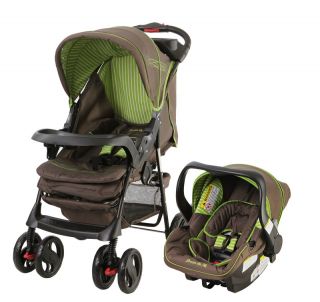 Dream on Me Travel System Stroller Car Seat in Brown 832631007079