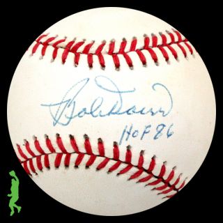 Bobby Doerr HOF 86 Signed Auto American League Baseball Ball Red Sox