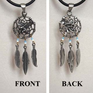 Aztec Dream catcher pewter/alloy Pendan t. Make your selection from