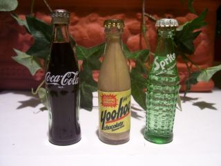  Cola Miniature Glass Bottles Mini Coke Soda Dr Pepper Drink