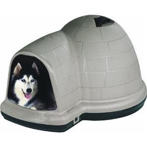 Petmate Indigo Dog House with Microban x Large Taupe Top Black Bottom