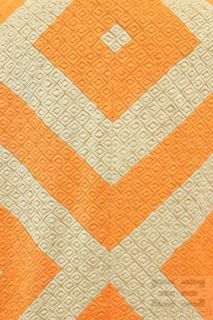 Dries Van Noten Tan & Orange Embroidered Cotton Jacket Size 40