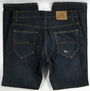 Mens Aeropostale Driggs Jeans Slim Bootcut Sz 31 32 Dark Wash