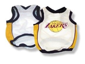 dog an MVP with this officially licensed Los Angeles Lakers Dog Jersey