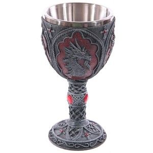   Dragon Goblet Wine Glass Drink Cup Drinking Vessel Medieval Look