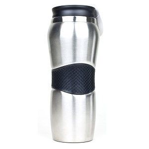 14 oz Stainless Steel Deluxe Travel Mug Keeps Drinks Hot or Cold