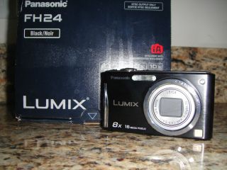 Panasonic LUMIX DMC FH24 16.1 MP Digital Camera   Black