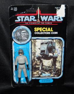 Vintage Star Wars AT ST Driver Figure with Special Collectors Coin