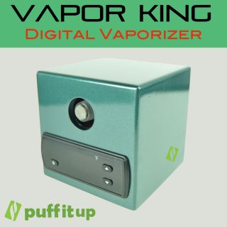 Green Vapor King Digital Box Herb Vaporizer cube New 