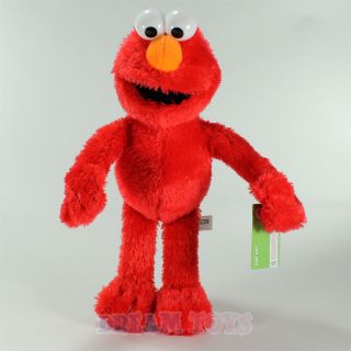 Sesame Street Muppets Elmo 14 Fuzzy Plush Doll Stuffed Figure Med
