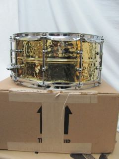  14 Brass Snare Drum with Tube Lugs P85 Hammered Shell