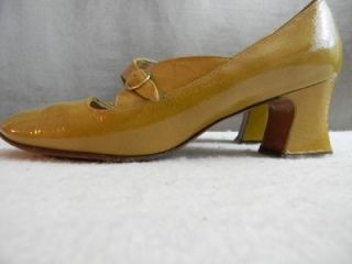  Marshall Field & Company Patent Leather Shoes Pumps Dijon Sz 7.5 N