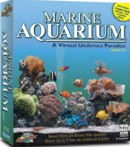 Marine Fish Aquarium Screensaver 3D Clock PC Mac New
