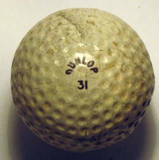 Vintage Golf Ball Dunlop 31 Spiral Dimple