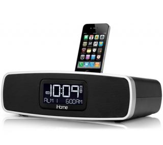 Dual Alarm Clock Radio for your iPhone/iPod with AM/FM presets