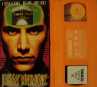  Mnemonic VHS 1995 Keanu Reeves Dolph Lundgren Ice T Takeshi