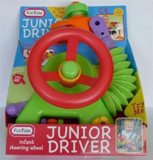 NEW GIRLS BOYS BABY TOY JUNIOR DRIVER TOY STEERING WHEEL CAR SEAT