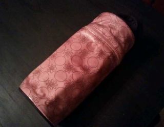  Collection Pink Brown Insulated Bottle Pod w Plastic Drop Cloth