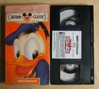  Walt Disney's Here's Donald VHS 012257527032