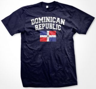 Dominican Republic World Cup Soccer Flag Mens T Shirt