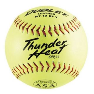 Dudley Thunder Heat 12 Yellow Leather 44 375 Softball One Dozen