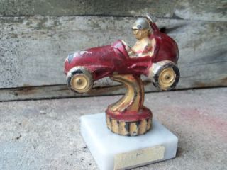  1950s Midget or Dirt Track Race Car Trophy . Nice collectable