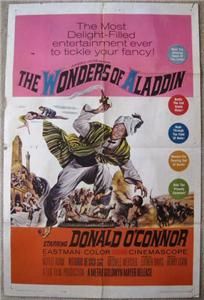 donald o connor wonders of aladdin 1961 org movie poster