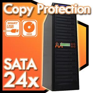  Protected Protection CD DVD Disc Duplicator Writer 500GB USB