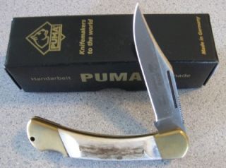 New Puma Duke Staghorn Hunter Folding Knife 210905