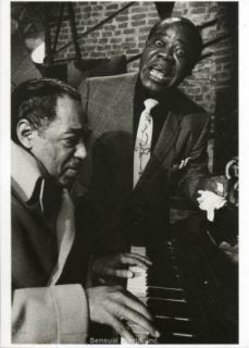 Jazz Musicians Duke Ellington Louis Armstrong Postcard