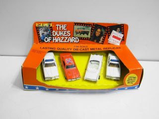 Ertl The Dukes of Hazzard 4 Pack with General Lee Others Die Cast Set