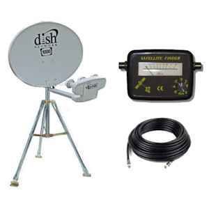 RV Portable Satellite Dish Network HDTV 1000 2 Tripod Kit 1000 Brand