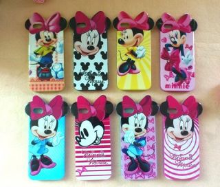 Styles Disney Bow Minnie Mickey Mouse Soft TPU Back Case Cover for