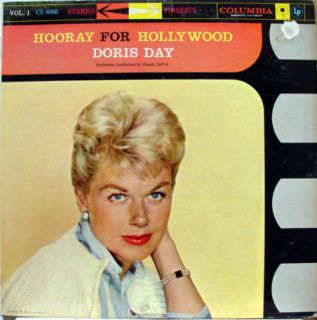 Doris Day Hooray for Hollywood Volume 1 LP VG CS 8066 Vinyl 1959 6i 6